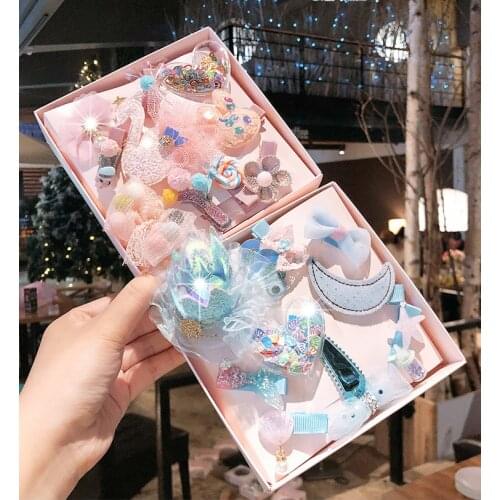 2020 Cute Child Hair Clip Set Girl Baby Princess Crown Set Hair Accessories