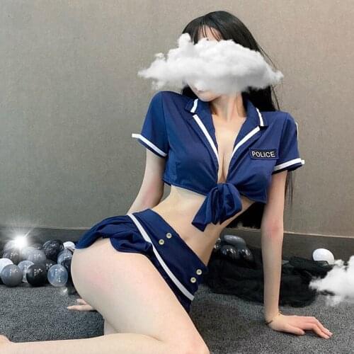 New Women Sexy Underwear Woman Police Costume Sexy Policewoman Uniform Cosplay Sexy Erotic Lingerie Police Costumes