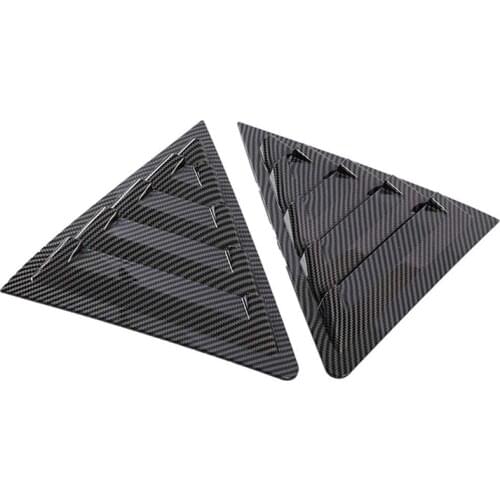 NEW-for Toyota Corolla 2013-2018 Car Rear Side Window Louvers Air Vent Scoop Shade Cover Blind Trim Accessories