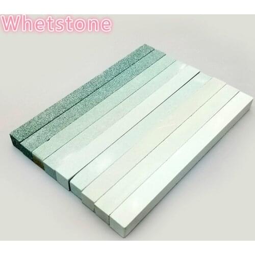 New 2pcs/set white corundum square strip sharpening stone sharpener sharpening system sharpener for fixed angle