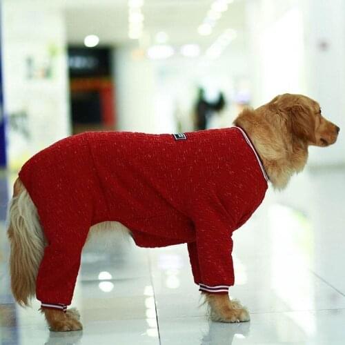 Dog Clothes Four-legged Clothes Bottoming Shirt Large Dog Clothes All-inclusive Fat Dog Protection Joints Anti-hair Loss Cotton