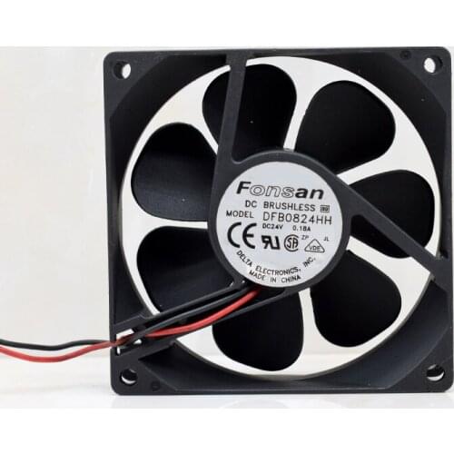 Original 8025 DC24V DFB0824HH 8cm 0.18A PIX525 firewall cooling fan