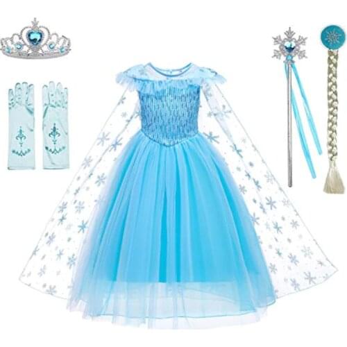 Princess Dresses Girls' Dress Costume Birthday Christmas Party Halloween Costume Cosplay Dress up for Little Girls 3-12 Years