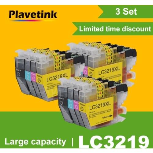 Plavetink 3set Compatible Full Ink Cartridge For Brother LC3219XL LC3219 XL MFC-J5930DW MFC-J6530DW MFC-J6930DW MFC-J6935DW