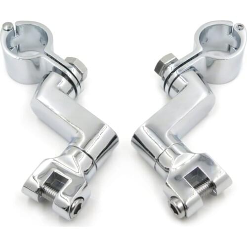 Aftermarket free shipping motorcycle parts 1.25'' engine guards Foot Peg Mounts Clamp For Harley Replacement Kuryakyn Chrome