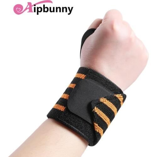 Aipbunny Adjustable Wrist Band Wrap Bandage Wristband Gym Thumb Brace Strap Weight Lifting Exercise Wrist Support Wraps Band