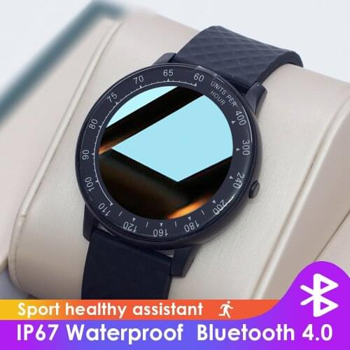 Smart Watch Men Round Full Touch Screen 1.3 Inches Fitness Tracker Blood Pressure Smart Clock Women Smartwatch IP68 Waterproof