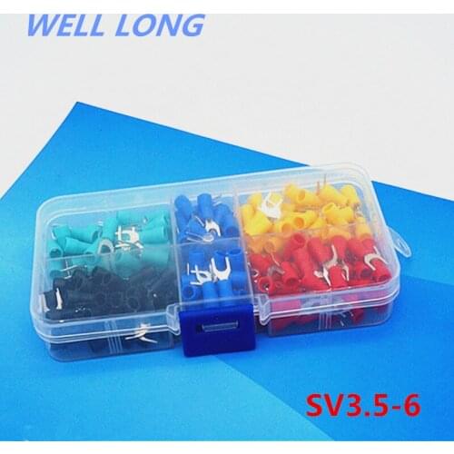 SV3.5-6 Fork Spade Y-type U-type Wire Crimp pressed terminals Cable Wire Connector Kit