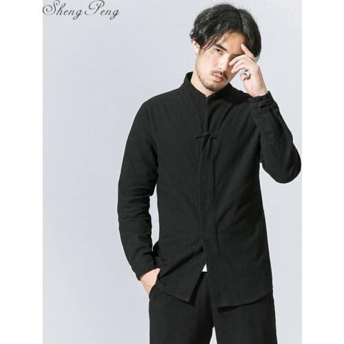 Traditional chinese clothing for men cheongsam top tang suit chinese traditional top tangzhuang men costume Q581