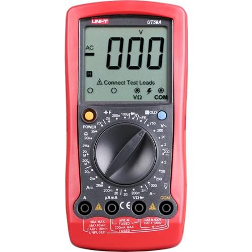 UNI-T Digital Multimeter Ohm Volt Amp Voltage Tester Meter Current Resistance Voltage Measure Instrument Ecletrician Repair Tool