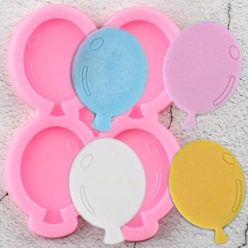 Balloon Silicone Mold Baby Birthday Cake Decorating Tools DIY Cupcake Topper Fondant Mould Candy Clay Chocolate Gumpaste Moulds