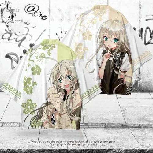 Haiyoru!Nyaruani 3D Printing Japanese Kimono Haori Yukata Women/Men Fashion Summer Casual Cool Short Sleeve Streetwear