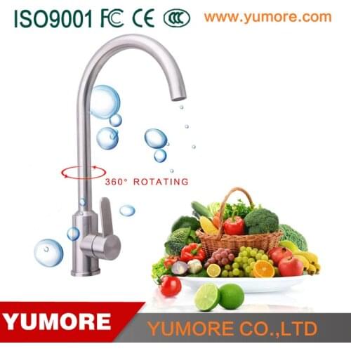 YUMORE Modern Traditional Kitchen Sink Mixer Tap 360°Kitchen Taps Home Kitchen Water Tap Black Taps Hot and Cold Kitchen Faucet