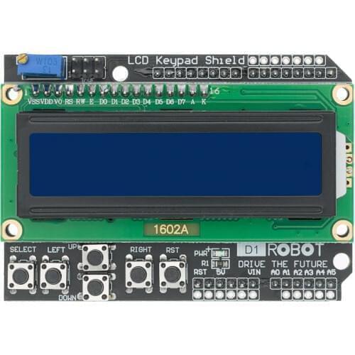 LCD Keypad Shield LCD1602 LCD 1602 Module Display For Arduino ATMEGA328 ATMEGA2560 raspberry pi UNO blue screen