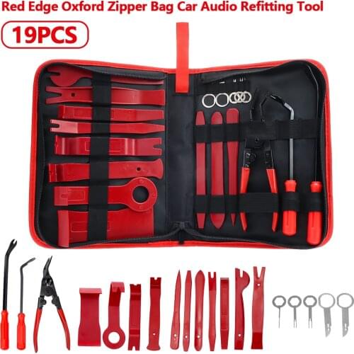 19pcs Car Panel Dashboard Radio Removal Tool Disassembly Tools Set DVD Stereo Refit Kits Interior Plastic Trim Repair Tools