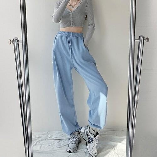 DASSWEI Fashion Elastic High Waist Harem Pants 2021 Casual Loose Solid Drawstring Long Trousers Sportswear Jogger Femme Harajuku
