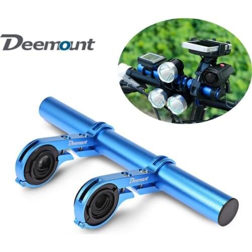 Deemount Cycling Handlebar Bike Flashlight Holder Handle Bar Bicycle Accessories Extender Bar Mount Bracket Bike Accessories
