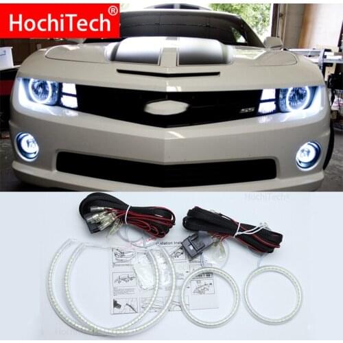 For Chevrolet Chevy Camaro 2010 2011 2012 2013 Super Bright white color 3528 SMD led Angel Eyes kit daytime running light DRL