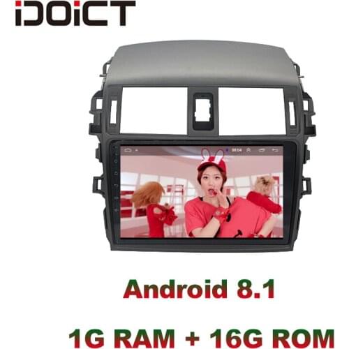 IDOICT Android 9.1 Car DVD Player GPS Navigation Multimedia For Toyota Corolla Radio 2008-2013 car stereo Bluetooth