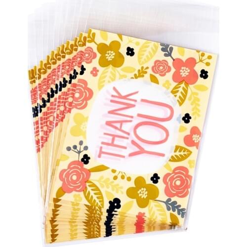 Colorful Rectangle OPP Cellophane Bags for Jewelry Packaging, 16.2x9.9cm; Unilateral Thickness: 0.07mm; about 95~100pcs/bag