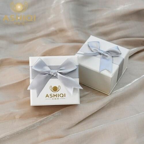 ASHIQI Fashion White Jewelry Box Ring Box Pendant Necklace Gift Box Storage Box Wedding