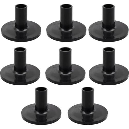 8pcs Cymbal Sleeves Set with Flange Base for Drum Stand Instruments Practical Portable Percussion Durable Wear Resistant Parts