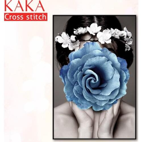 Cross stitch kits,Embroidery needlework sets with printed pattern,11CT-canvas for Home Decor Painting,Portrait Full NCKP038