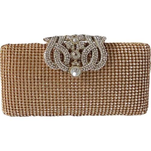 2018 new fashion and high quality beaded Dazzling Rhinestone Encrusted Evening bag Clutch Purse Party Bridal Prom versatile