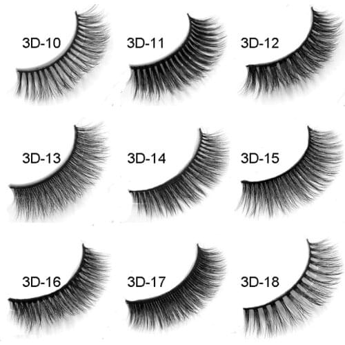 New 3D False Mink Eyelashes Natural long Fake Eyelashes Soft Makeup Eye Lashes 3D Mink Lashes Eyelash Extension Eyelashes Makeup