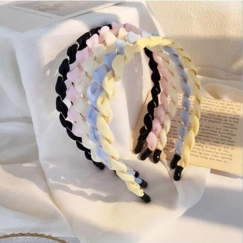 Candy-colored Winding Wild Hairband Ins Sen Line Pressure Hair Non-slip Head Hoop Small Fresh And Cute Hair Accessories