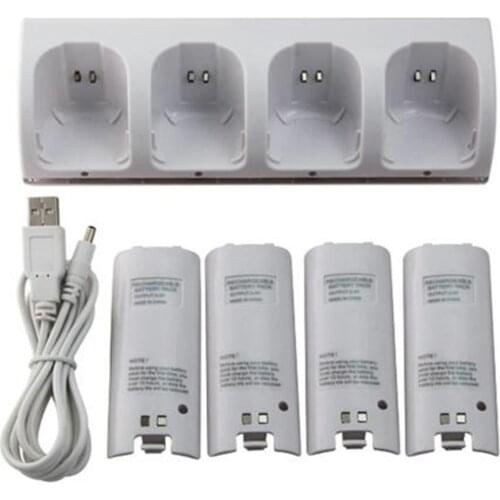 Stand Charging Dock Station For Nintendo Wii U Wiiu Battery Pack Charger Gamepad Game Remote Control Controller Joystick Mando