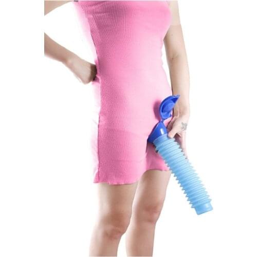 High-quality male and female portable urinals, adult travel urinals, urinals, blue large car emergency telescopic portable urina