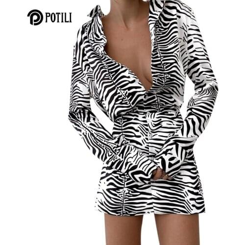 Модные платья-рубашки POTILI China At AliExpress