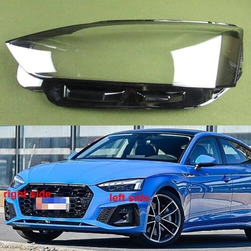 For Audi A5 2017 2018 2019 2020 2021 Headlamp Transparent Cover Lampshade Lamp Shade Lamp Glass Headlight Shell Lens Glass