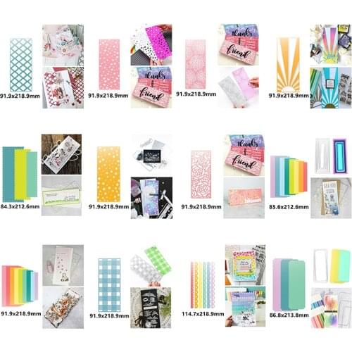 Rectangular Hollow Lace Star Flower Sunshine Heart Metal Cutting Dies for Scrapbooking Album Paper Diy Cards Crafts New Dies