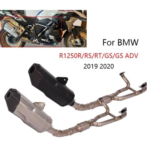 Titanium Alloy Exhaust System for BMW R1250R/RS/RT/GS R1250GS ADV 2019 2020 Motorcycle Header Mid Link Tube 51mm Muffler Slip On