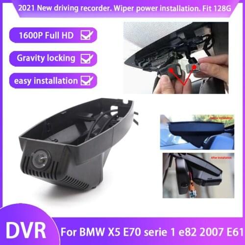Easy to install Car DVR Video Recorder Dash Cam Camera For BMW X5 E70 serie 1 e82 2007 E61 HD 1600p Novatek 96675+SONY MX307