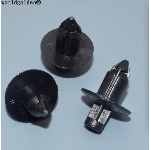 Worldgolden 100pcs auto plastic fasteners Trim Panel Retainer for Mitsubishi MB619582
