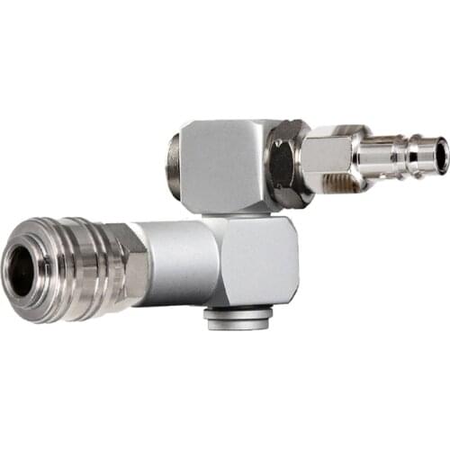 1/4" Air Swivel Adapter Pneumatic Conversion Universal Joints 360 Degrees Rotate Universal Joint For Pneumatic Connectors