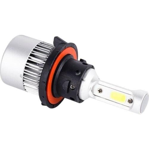 1 Set Super Bright H13 9008 H/L 3-SIDE COB Chips S2 LED Headlight 360 Degree Lighting Beam Front Lamps Bulbs 72W 8000LM 6K White