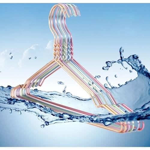 10pcs/lot 41cm Aluminium Alloy Hangers For Clothes Adult Metal Hanger