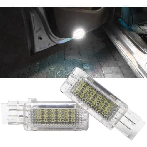 2x Canbus White LED Door Courtesy Light for Benz R171\R199 C Class SLK CLK SLR Viano W639 NO ERROR 12V Auto Car Welcome Lamp