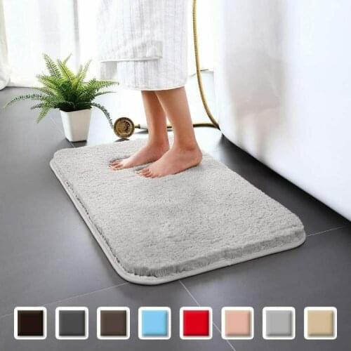 8 Colors Household Bath Carpet Mat For Bedroom Living Room Anti-slip Water-absorbent Floor Mats Kids Room Carpet Toilet Rug