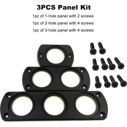 1/2/3 Holes USB Charge Car Charger Mount Socket Power Outlet Socket Panel Multifunction Mount Holder Car Accessories