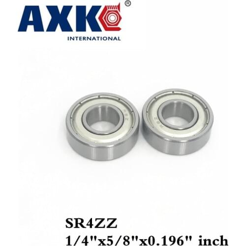 Axk Sr4zz 1/4"x5/8"x0.196" Inch Stainless Miniature Ball Bearings Rc Models