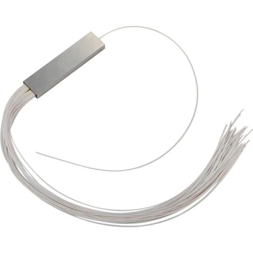 Free Shipping 5 PCS 1x32 Without Connectors 0.9mm Steel Tube Mini Blockless1:32 32 Ports Fiber Optical PLC Splitter