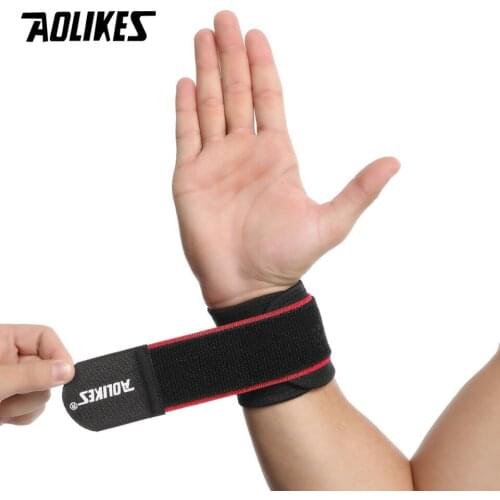 One Piece Adjustable Sport Wristband Wrist Brace Wrap Bandage Support Band Gym Strap Safety sports wrist protector Hand Bands