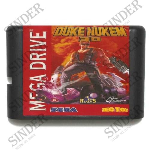 Duke Nukem 3D 16 bit MD Game Card For Sega Mega Drive For Genesis
