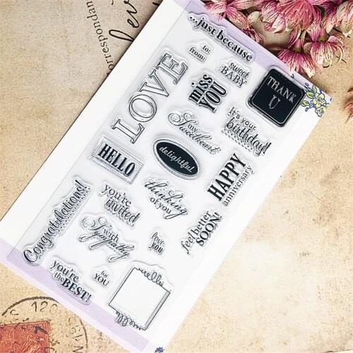 Hot selling Love transparent clear stamp / silicone seal roller stamp DIY scrapbook album / card production