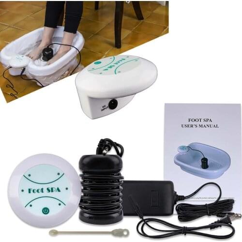 Ionic Detox Machine Foot Bath Aqua Cell Ion Spa Cleanse Detox Bath Foot Detoxing Arrays Massage Health Care Relaxation